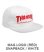 画像1: Thrasher mag logo Snap back hat White (1)