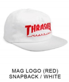 Thrasher mag logo Snap back hat White