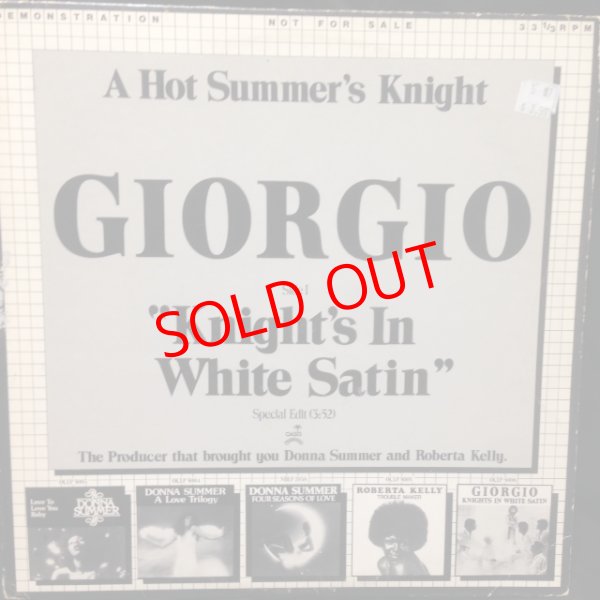 画像1: Giorgio* ‎– Knight's In White Satin (Special Edit) / I Wanna Funk With You Tonite (1)